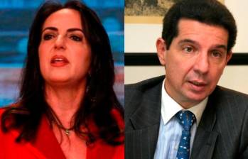 María Fernanda Cabal, senadora del Centro Democrático, y José Félix Lafaurie, presidente de Fedegan FOTOS COLPRENSA