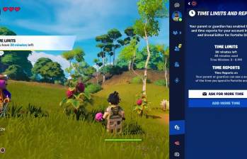 Los padres podrán gestionar controles temporales en Fortnite y Unreal Editor for Fornite. FOTO cortesía Epic Games