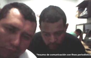 Imagen de los capturados durante la audiencia. Foto: cortesía.