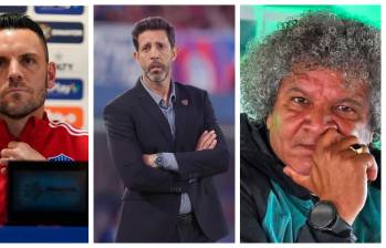 Sebastián Viera, Jorge Bava y Alberto Gamero están en la baraja para llegar al Junior. FOTOS DIMAYOR 