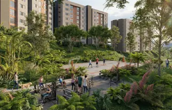 La estrategia hace parte de uno de los planes habitacionales más ambiciosos del Oriente antioqueño llamada Bosques de Hontanar. FOTO: Render cortesía Alcaldía de Rionegro