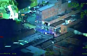 La Policía, el Ejército y la Secretaría de Seguridad de Medellín hicieron una redada conjunta en Belén y Guayabal contra el tráfico de drogas. FOTO: Cortesía Secretaría de Seguridad