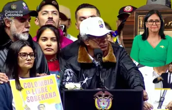 El presidente hizo el anuncio desde la Plaza de Bolívar, en el centro de Bogotá.