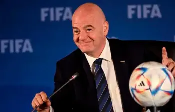 Gianni Infantino, de 55 años de edad, es presidente de la Fifa desde 2016. FOTO AFP