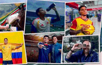 James Rodríguez, Luis Díaz, Richard Ríos y David Ospina lideran la apuesta de las marcas por capitalizar la atención que concentra el Mundial 2026. FOTOS CORTESÍA