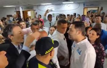 El enfrentamiento entre el alcalde Daniel Quintero y el concejal Sebastián López. FOTO CAPTURA DE PANTALLA