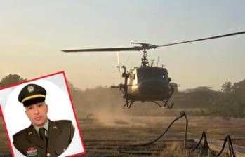 Cuando el helicóptero se aprestaba a aterrizar para la evacuación del herido, los terroristas realizaron múltiples disparos. IMAGEN ILUSTRATIVA DE FUERZAS MILITARES.