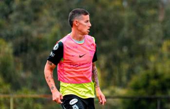 James Rodríguez se ha mostrado bien físicamente durante las prácticas. FOTO ATLÉTICO NACIONAL