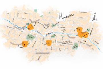 Medellín en el mapa