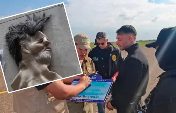 Esta es una de las máscaras que le encontraron en su guarida de Bolivia al narcotraficante Sebastián Marset Cabrera. FOTOS: CORTESÍA POLICÍA DE BOLIVIA.