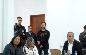 Audiencia de legalización de captura contra Nicolás Petro y Day Vásquez. Tomada de la transmisión oficial de la audiencia. Foto: captura de video