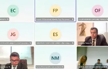 La audiencia de legalización de captura, imputación y definición de medida de aseguramiento comenzó el martes pasado. IMAGEN TOMADA DE LA AUDIENCIA