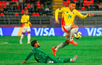 Jordan Barrera será baja sensible de Colombia ante Argentina. FOTO FCF