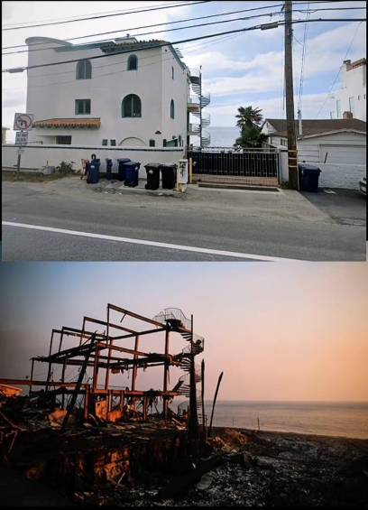 El antes y después en Los Ángeles, California, tras los incendios. FOTO: Tomada de Instagram @Architecturediscuss