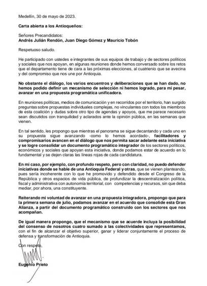 Paulina Aguinaga entregó 140.000 firmas para avalarse a la Alcaldía de Medellín y otras movidas electorales