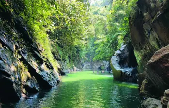 El charco Dulce Melcocho muestra toda la belleza de este cañón ubicado entre los municipios de El Carmen de Viboral, San Francisco y Cocorná. Es el río más lindo de Antioquia. FOTO Juan Diego Ortiz Jiménez. 