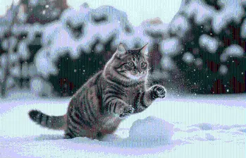 Gatos en la nieve: más aventureros de lo que imaginas