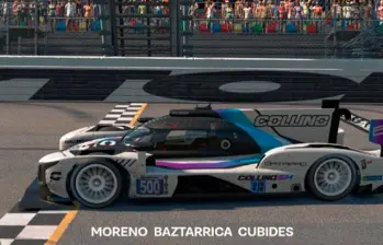 Este fue el auto virtual con el que Pedro Juan Moreno se llevó la victoria. FOTO CORTESÍA PEDRO JUAN MORENO