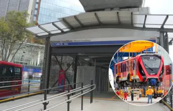 La estación Calle 26- Atrio estará integrada con la Línea 1 del Metro de Bogotá. Fotos: Transmilenio y Colprensa