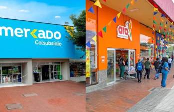 Tiendas Ara y Colsubsidio deberán presentar información detallada sobre sus competidores y participación de mercado antes de obtener la aprobación definitiva. FOTO: El Colombiano.