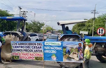 Avanza el paro arrocero en Colombia en su tercer día consecutivo, cuyos bloqueos afectan a 9 departamentos. FOTO: Cortesía.