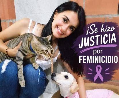 Esta es la imagen que tiene Angélica Giraldo en su perfil de WhatsApp. Corresponde a su hija Sandra, asesinada hace casi cuatro años. FOTO: CORTESÍA