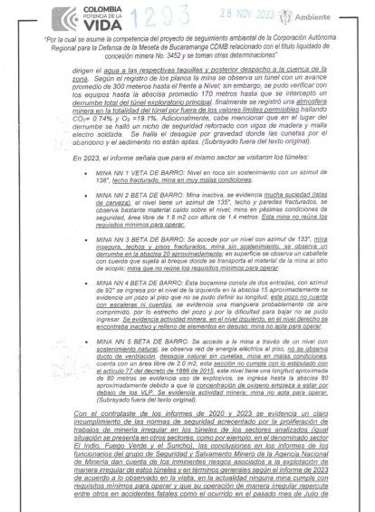 Documentos prueban que el Estado sabía del saqueo de oro en Santurbán desde hace más de dos años.