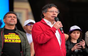 Los manifestantes se congregan en el Parque Nacional de Bogotá. FOTO CORTESÍA 