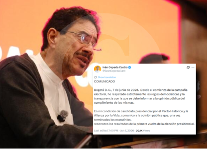 Una semana después, Iván Cepeda reconoce resultados de la pr