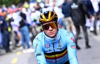 El ciclista belga Remco Evenepoel estará dos meses de baja tras el accidente que tuvo mientras entrenaba. FOTO: Tomada de Instagram @EvenepoelRemco