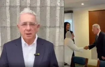 Aunque inicialmente había dicho que su asistencia a la ceremonia no estaba confirmada por razones “personales” y de “seguridad”, en la mañana de este viernes el exmandatario aterrizó en Cali para asistir al acto de posesión. FOTO: Tomada de video.