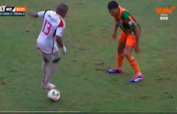 El jugador Francisco Chaverra cumplió un buen partido con el Medellín en el partido contra el cuadro naranja. FOTO: Captura de video