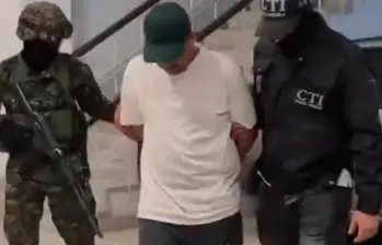 Alias Simón fue detenido luego de un seguimiento de la Inteligencia Militar en Yotoco, Valle del Cauca. FOTO: Cortesía Ejército