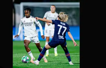 La colombiana Linda Caicedo salió lesionada del duelo entre PSG y el Real Madrid por la Cahmpions League. FOTO TOMADA X @realmadridfem