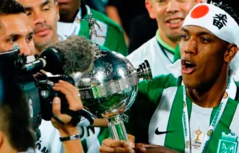 Orlando Berrío recordó su gol en cuartos de final de Copa Libertadores 2016. Foto: Tomada de redes @Alexparram9