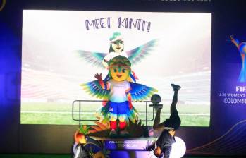 Kinti es la mascota del Mundial Sub 20 de fútbol femenino que se disputará en Colombia desde el 31 de agosto hasta el 22 de septiembre. FOTO CAMILO SUÁREZ 