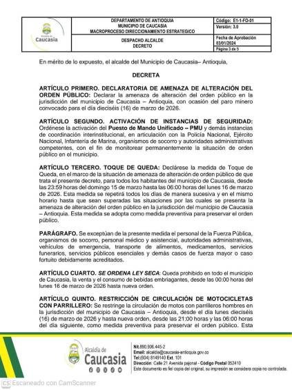 Atento al paro minero que comenzará este 16 de marzo en el Bajo Cauca antioqueño y el sur de Córdoba