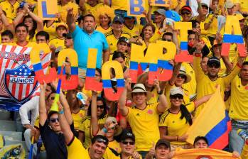 Se espera el apoyo de la afición colombiana a la Selección en el primer duelo ante Venezuela. FOTO JUAN ANTONIO SÁNCHEZ