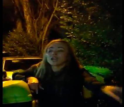 La mayor Sonia Cuesta fue separada del cargo, según informó la Policía Nacional. FOTO: Tomada del video.