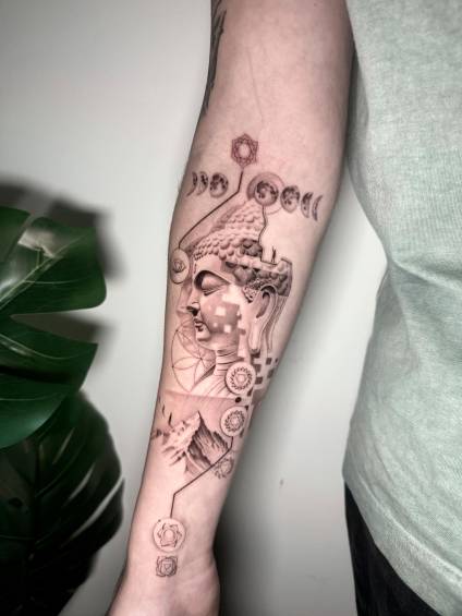 Estilo de tatuaje de Pablo Arcila Meluk. Foto: Cortesía. 