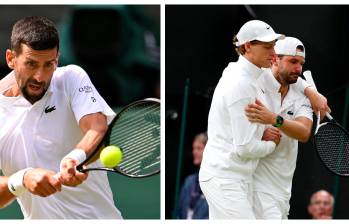 Sinner y Djokovic se enfrentarían en semifinales si avanzan victoriosos en cuartos de final de Wimbledon. Foto: GETTY y XINHUA