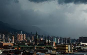 Imagen de referencia de un aguacero en la ciudad de Medellín. FOTO: Cortesía