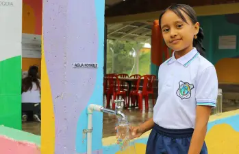 Una de las estudiantes beneficiarias del programa. FOTO: Cortesía