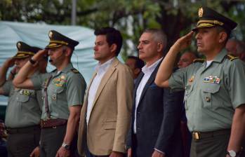 Imágenes de la ceremonia de cambio de mando en la Policía de Antioquia. FOTO: Cortesía