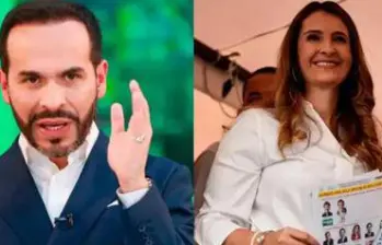 A la izquierda, el candidato Abelardo De La Espriella. A la derecha. La candidata Paloma Valencia. FOTO: imagen tomada de redes.