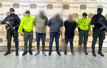 Tres de los cuatro detenidos en la operación Renacer fueron capturados en Medellín. FOTO: Cortesía