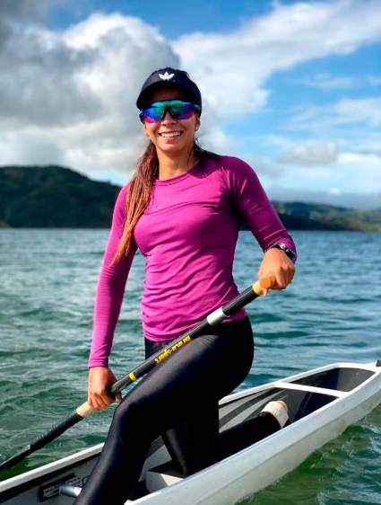 La antioqueña Madison Velásquez rema fuerte por los Olímpicos, una historia de tesón 