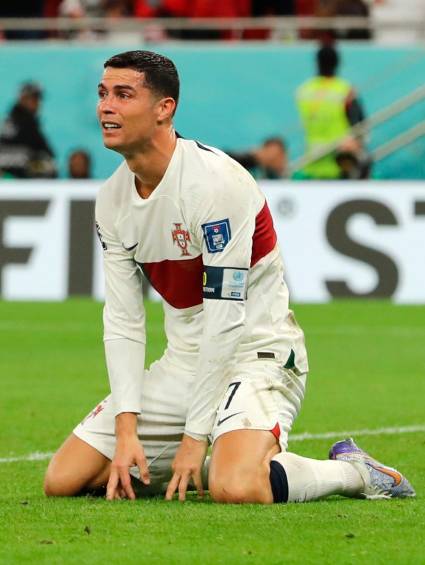 Cristano no fue inicialista en el que fue el último partido de Portugal en el Mundial de Qatar. FOTO: GETTY