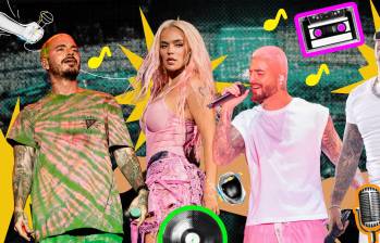 J Balvin, Karol G, Maluma y Feid son apenas las caras conocidas de la industria del reguetón de Medellín que es apetecida en todo el mundo; detrás hay cientos de profesionales que han hecho del mundo del entretenimiento una industria poderosa. FOTO Jaime Pérez