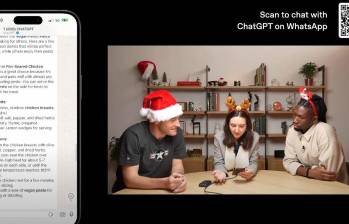 Los usuarios pueden enviar notas de voz a ChatGPT en WhatsApp y recibir respuestas en texto. FOTO Europa Press